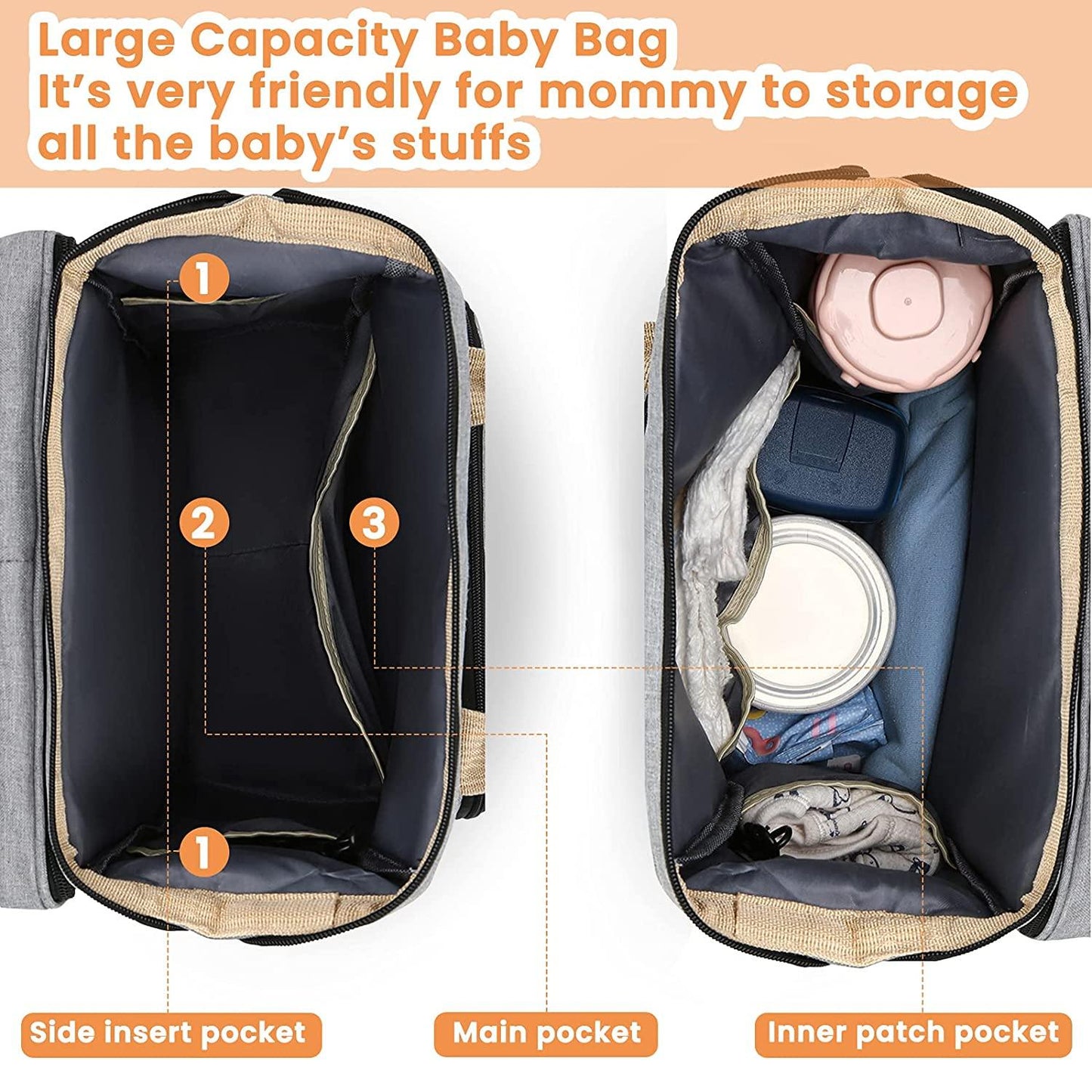 Sac à langer portatif | Berceau de voyage BabyNappy™ - Bébé Needs