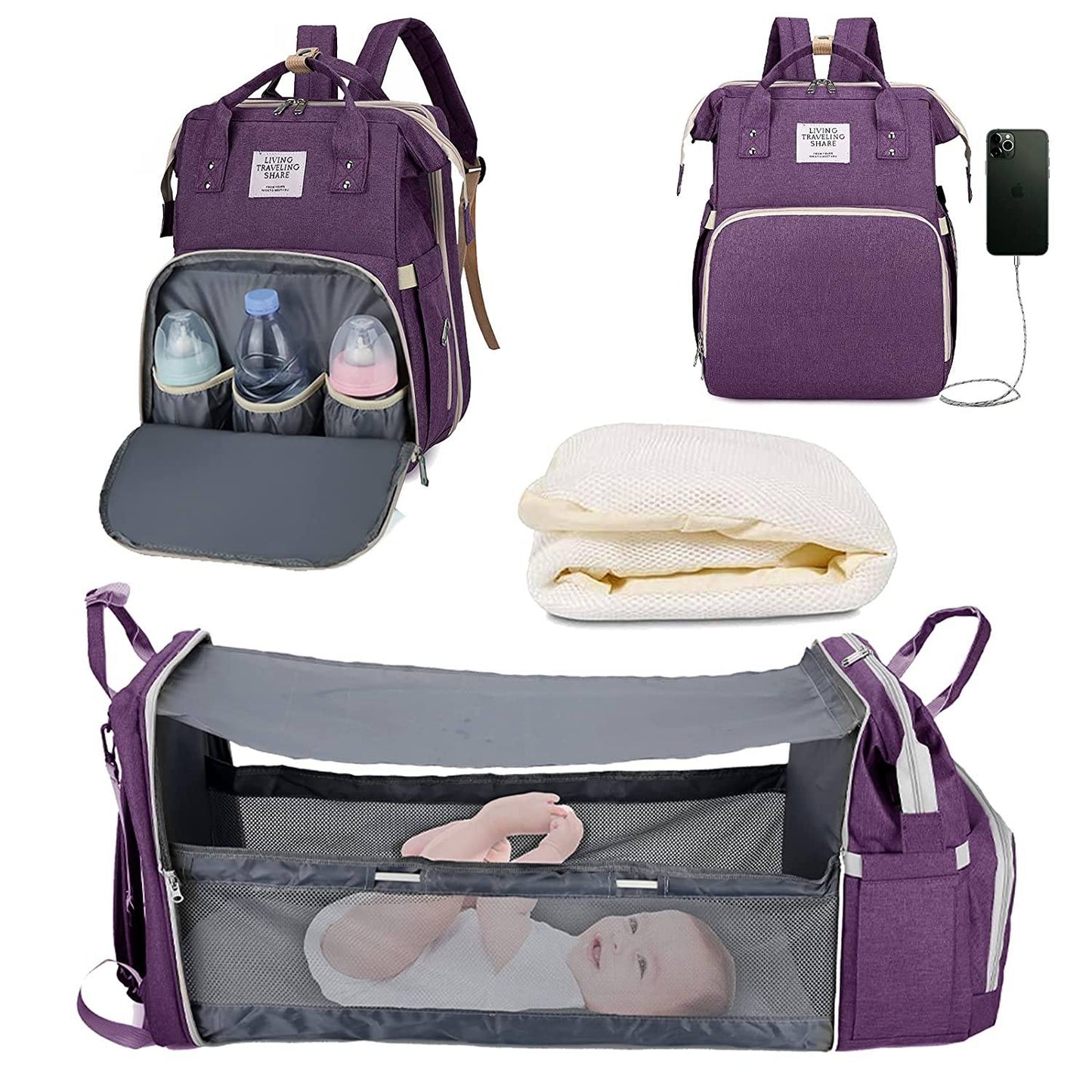 Sac à langer portatif | Berceau de voyage BabyNappy™ - Bébé Needs