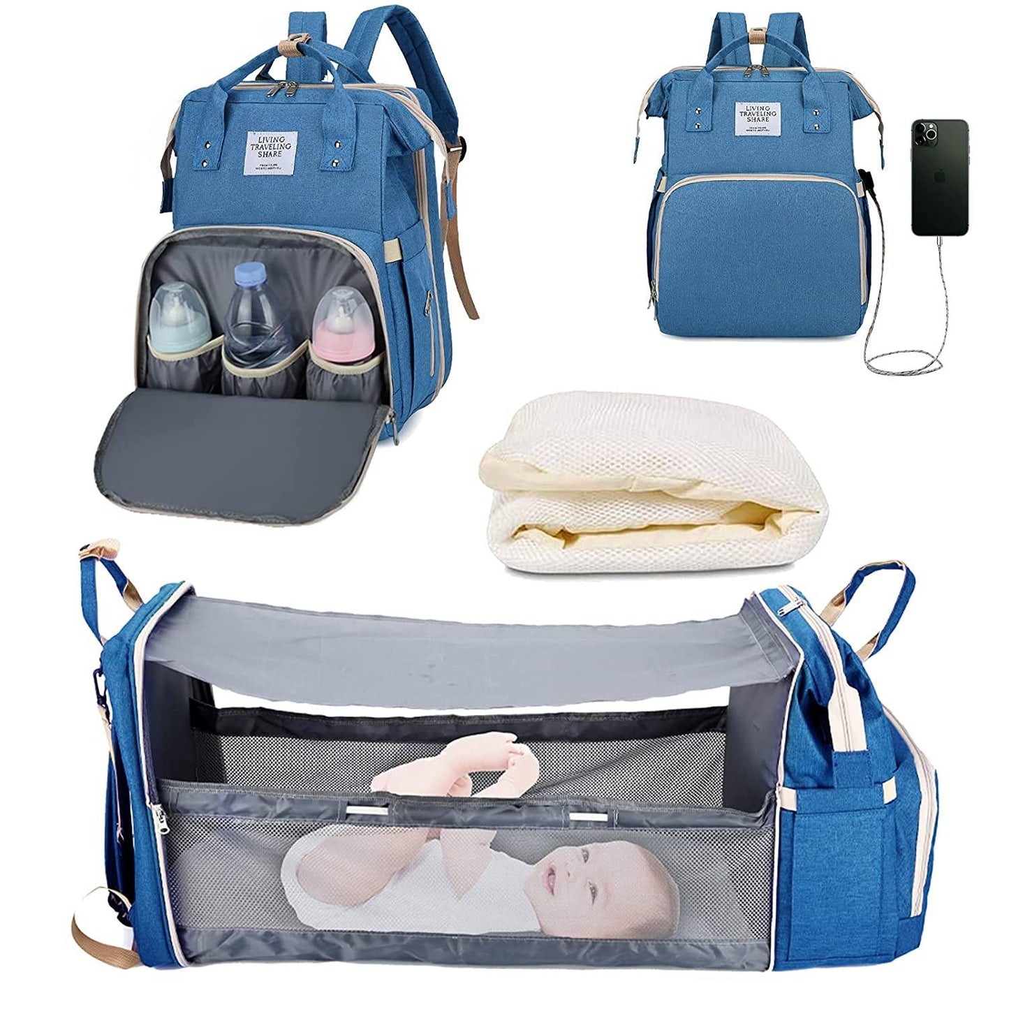 Sac à langer portatif | Berceau de voyage BabyNappy™ - Bébé Needs