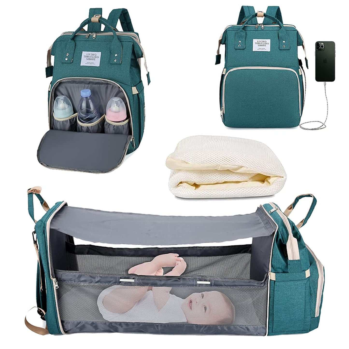 Sac à langer portatif | Berceau de voyage BabyNappy™ - Bébé Needs