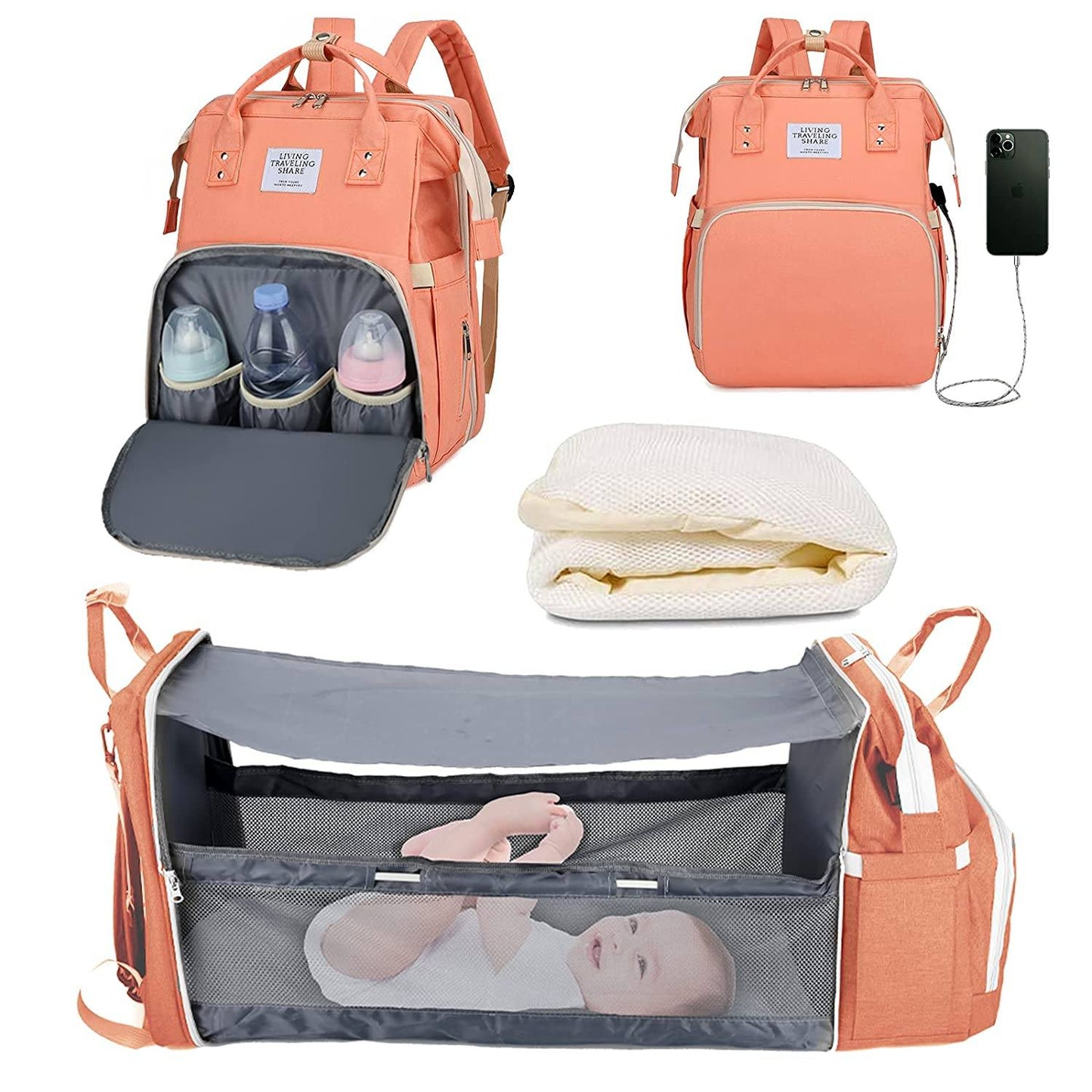 Sac à langer portatif | Berceau de voyage BabyNappy™ - Bébé Needs