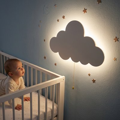 Veilleuse murale | Nuage Doux - Bébé Needs